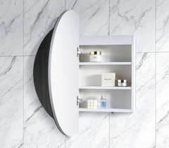 Pearl Collection LED Round Shaving Cabinet 800mm