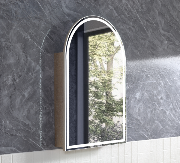 Archive Shape LED Shaving Cabinet 610x910mm